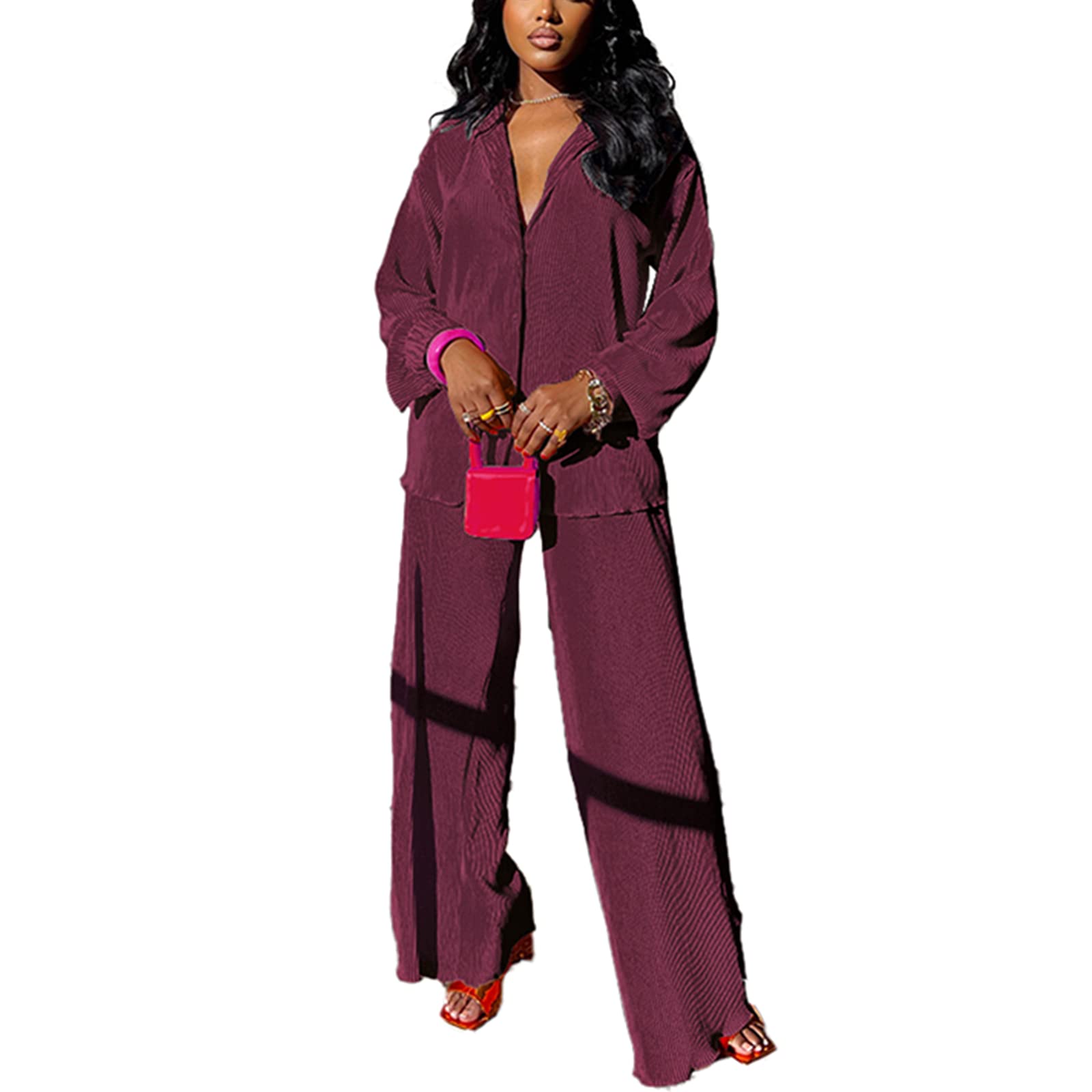 kaimimei Casual 2 Piece Outfit for Women - Linen