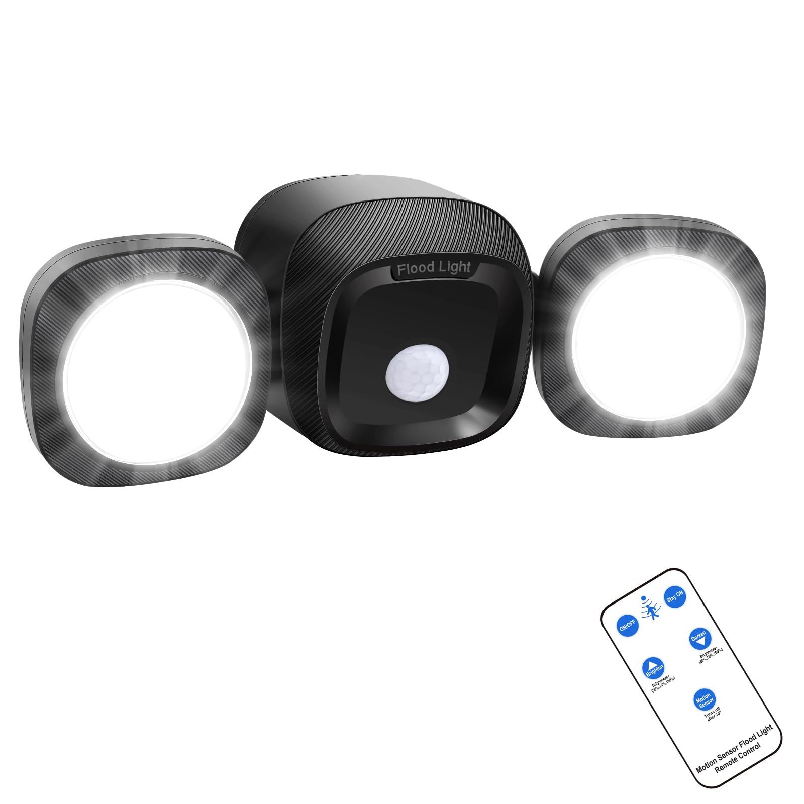 Photo 1 of TOOWELL Battery Powered Flood Lights Outdoor with Remote - Security Lights Outdoor Motion Sensor IP65 Waterproof Wireless Flood Lights Outside for Garage Backyard Garden Patio Porch Stair