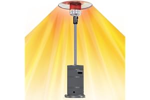 Westinghouse Outdoor Propane Patio Heater, CSA Approved, 50,000 BTU, Auto Shut Off & Anti Tilt Switch, Home & Commercial Outd