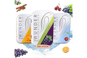 PERFEKTO24 Wonder Toothpicks - in 3 Refreshing Flavors Tasty Pack - stop nail biting - fresh breath with flavored toothpicks - teeth cleaning to go - sugar-free, vegan