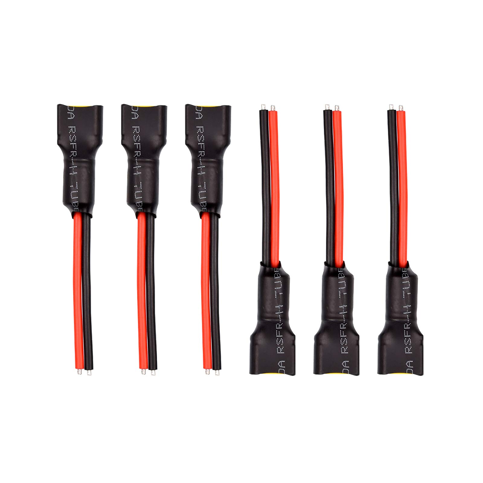 BETAFPV 6pcs Amass XT60 Plug Male Connector 80mm with 16AWG Silicone Cable for F4 AIO 20A Toothpick FC X-Knight 4inch FPV Toothpick Quadcopter
