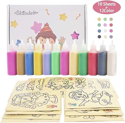 colored sand painting toys