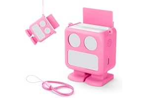 SERACLE Silicone Cover Case for Yoto Mini Player, Protective Silicone Stand Up Carrying Case Compatible with Mini Bluetooth Speaker (Pink)