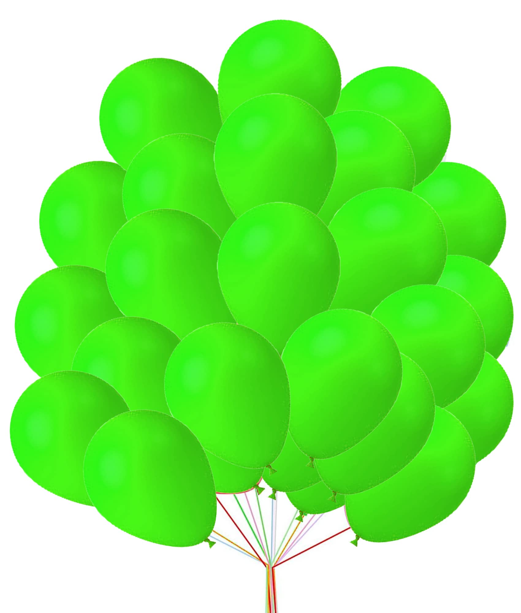 Light-Green Balloons - Pack of 100, Round, 10 Inch, Perfect for Parties, Birthdays, Weddings, Baby Showers