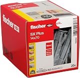 fischer SX Plus Expansion Wall Plug 14mm x 70mm Pack of 20