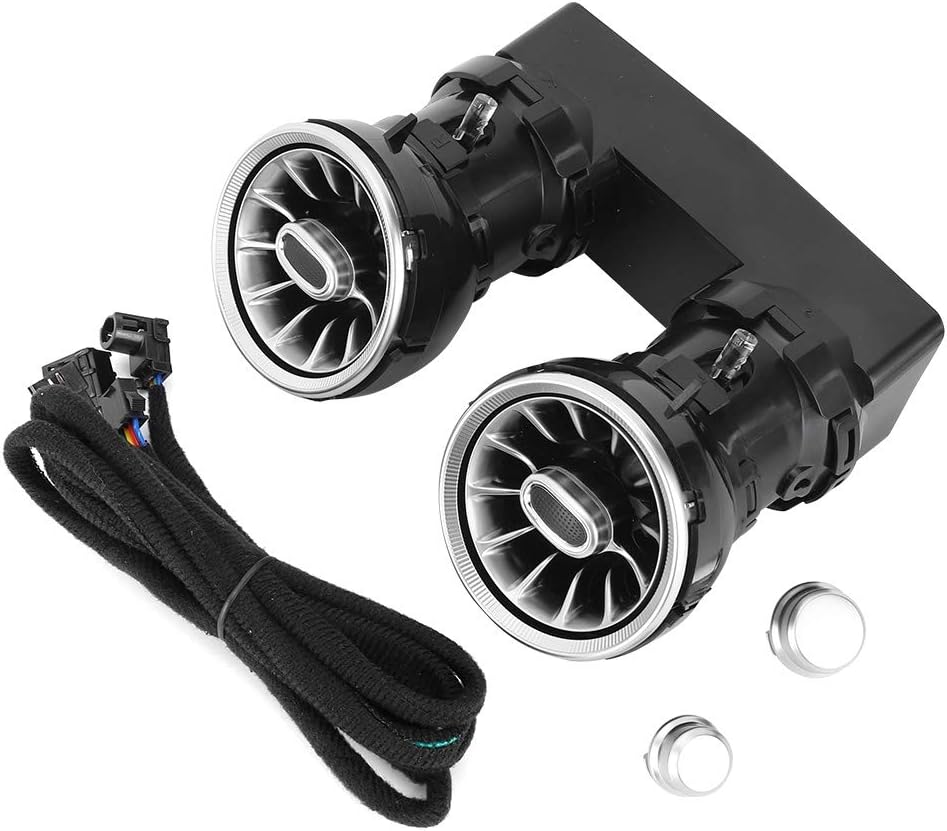 Car Interior Ambient Light, Rear Seat Air Vent Ambient Light Compatible with Mer-cedes Ben-z C/GLC/E Series 2015-2019 (Gradient 3 Colors)