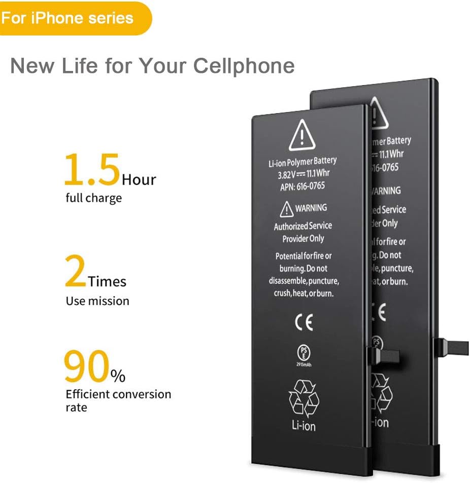 Battery Replacement for iPhone 6S, COSOOS 1715 mAh Standard Capacity Battery with Complete Professional Remove Tool Kits and Instruction Compatible with iPhone 6s A1633, A1688, A1700 (UL Certified)