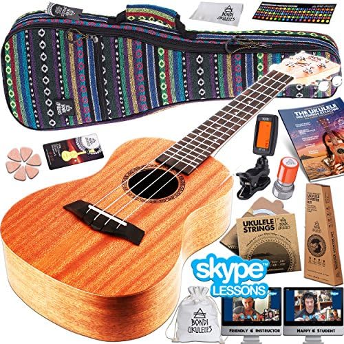 Ukulele Starter Kit (15-Accessories) Mahogany Uke, Compression Sponge Case, Aquila Strings, Felt Picks, Tuner, Chord Stamp, Chord Chart, Leather Strap, Live Lesson & More  Official Kala Learn to Play Ukulele Soprano Starter Kit, Satin Mahogany – Includes online lessons, tuner app, and booklet (KALA-LTP-S)  Everjoys Soprano Ukulele Beginner Pack-21 Inch w/Free Online Lesson Gig Bag Fast Learn Songbook Digital Tuner Pick Polishing Cloth All in One Kit  Donner Concert Ukulele Mahogany 23 Inch Ukelele Starter Bundle Kit with Free Online Lesson Gig Bag Strap Nylon String Tuner Picks Cloth DUC-1 Professional Ukalalee Yukalalee Gift  Kala KA-15S Mahogany Soprano Ukulele  Fender Venice Soprano Ukulele, 2-Color Sunburst  Cordoba, 4-String Protégé U100SM Soprano Ukulele, Right Handed