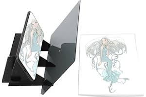 Optical Drawing Projector Tracing Board for DIY Sketch Painting Table Desk Tools with Bracket, Supports Mobile Phones and Tab