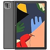 PRITOM All-New Tablet with Case,10 inch Tablet Android 14, 64GB, 1TB Expandable, 1280 * 800 HD IPS Display, Quad-Core Process