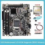 FUNYEE H55 Computer Motherboard LGA1156 I3 530 I5 760 DDR3 + I3 540 CPU Cables view 7