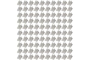 SEIWEI Pack of 100 Silicone Neon Mounting Clips Holder LED Strip Clips Bracket Support Fixing Clamps Accessories for 5-6mm Light