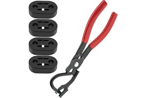 GVCVHVCV Exhaust Hanger Removal Pliers and Hanger Rubber kit, universal exhaust insulators muffler hangers Removal Tool (5PCS)