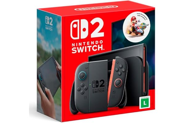 Bundle Nintendo Switch 2 + Jogo Digital Mario Kart World – Modelo Nacional de Tomada