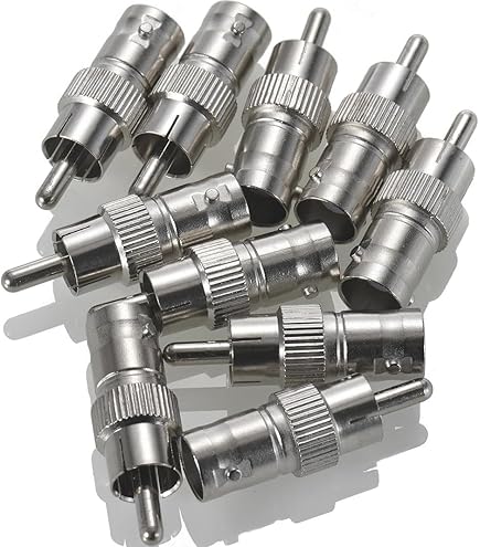 WMYCONGCONG Lot De 40 Connecteurs (10 Paires Mâles + 10 Paires Femelles) 2,1 X 5,5 Mm DC Adaptateur Connecteur Mâle Femelle + BNC Mâle Et Femelle Balun Connecteur Pour Caméra De Vidéosurveillance