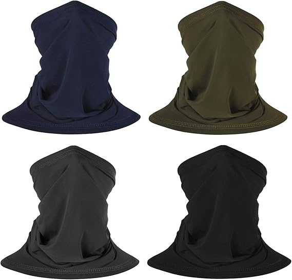 Sangeponiang Gesichtsschal Winter - Warmer Schal Mit Filtertasche Schwarz