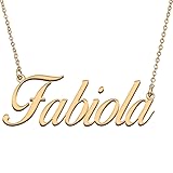 HUAN XUN Customized Custom Simple Any Name Necklace