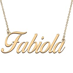 HUAN XUN Customized Custom Simple Any Name Necklace