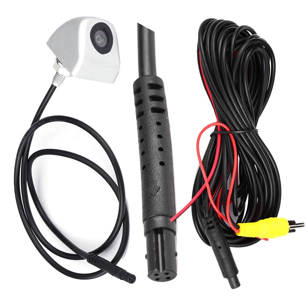 Car Rear View Reversing Backup Camera Car CCD Rear View Camera Backup Parking Night Vision Rearview Camera Waterproof Car Backing Camera License Plate (Silver)