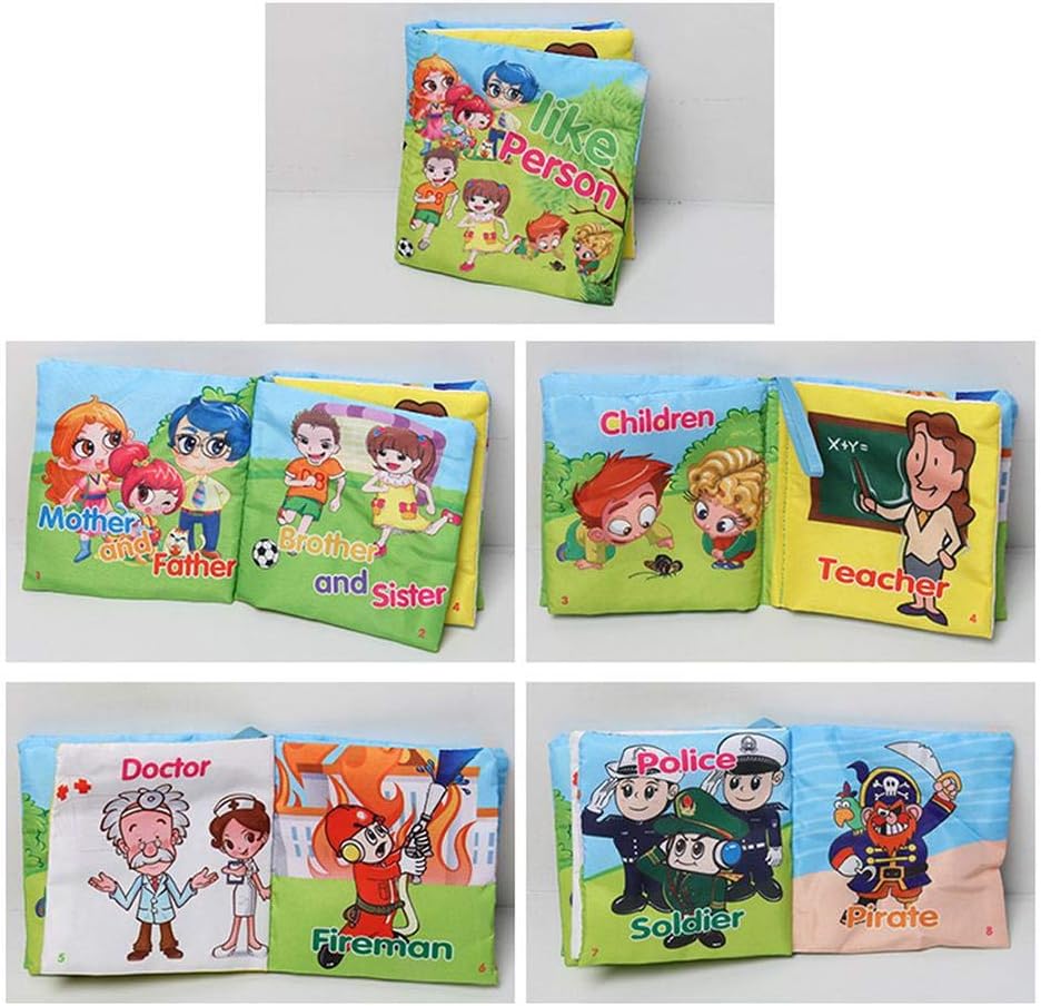 redbe Baby Soft Cloth Book Cognize Book Children Intelligence Development Toys Novelty & Activity Books