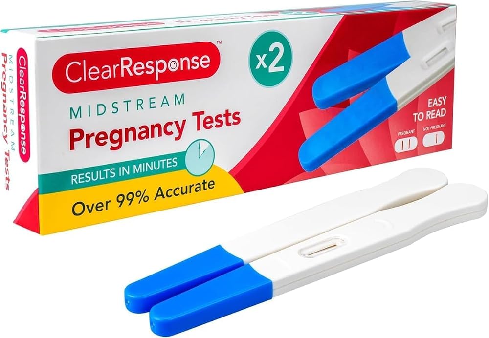 FERRIS Midstream Pregnancy Tests 2 Pack Early HCG Detection One-Step