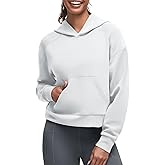 G4Free Womens Hoodies Fall Fashion Outfits Full Length Sleeve Workout Sweatshirts Winter Clothes Oversized Pullover Tops 2025 (Light Gray,M)