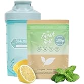 The Fresh Test 100g Powder Drink Mix & Premium Shaker Bottle Bundle, BPA-Free, Leak-Proof, Easy to Use
