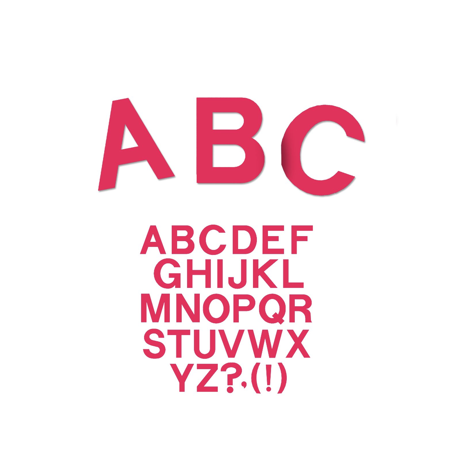 Ellison SureCut Die 11151-4IN, Block Capital Letters, 28 Pack