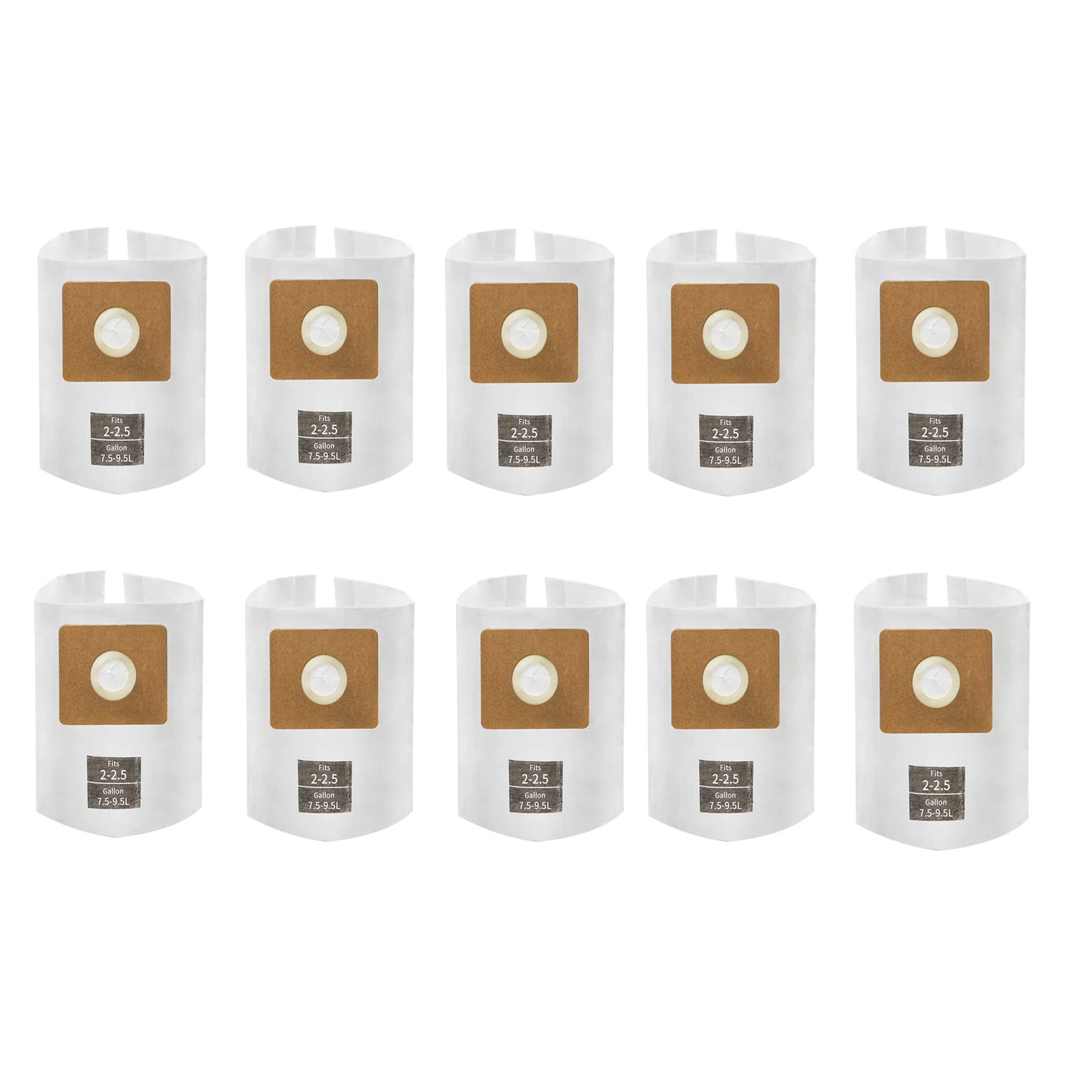 Photo 1 of 10 PCS Bundle Set 2-2.5 Gallon Vac Bags, ALYYDBG Type B 90668 9066800 9066833, All Around QAM70 and CMXZVBE38774 Vac Filter Bags