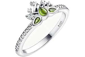 ZURWTCH Princess Ring Fit Women Fashion Gifts 925 Sterling Silver DIY Jewelry