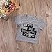Unisex Baby Kids Summer Short Sleeve Letters Print V-neck T-shirt Tops (4-5 Years)