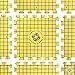 Blocking Mats for Knitting - Precise Grid with 1 inch Squares - Includes 100 T-Pins for Needlepoint and Crochet - Yellow…