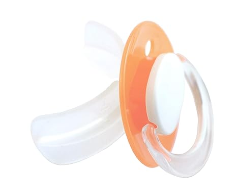 Dentistar® STOPPi® Entwöhnungssauger - Schnuller Orange zum Abgewöhnen ab 24 Monate - Entwöhnungs Nuckel Silikon für Babys