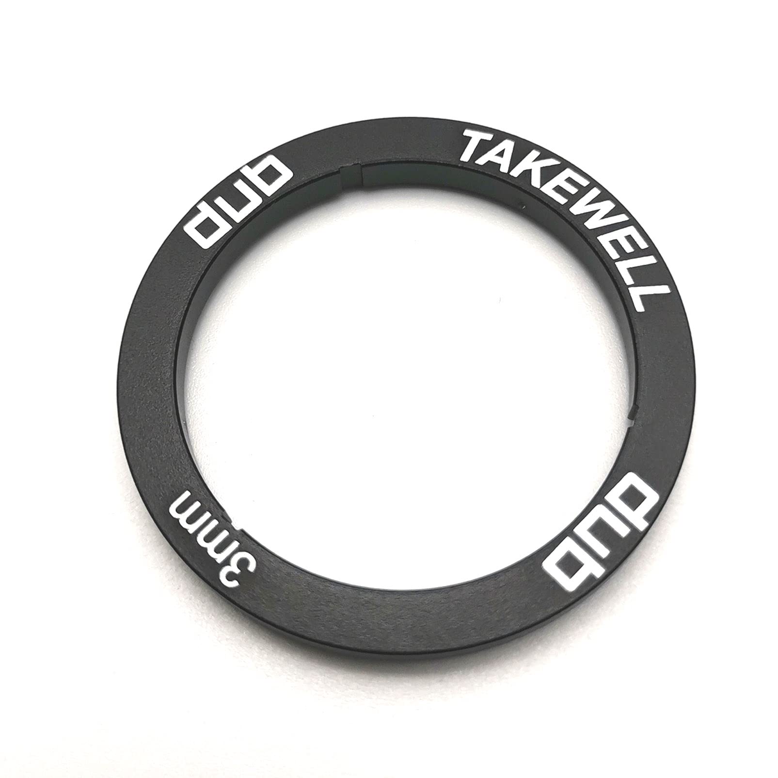 takewell DUB Bottom Bracket Spacer for SRAM DUB Bottom Bracket Installation, Aluminum, Black, 1 PCS, Width: 3 mm. The Aluminum Alloy Spacer Replaces Plastic Spacer.