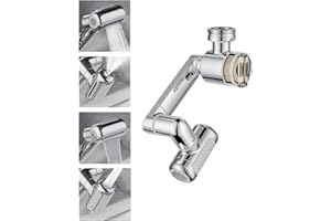 1080° Rotating Faucet Extender with Upward Facial Mist, 4 Water Modes & Built-in Filter, Universal Sink Aerator for Bathroom 