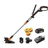 Worx GT Revolution 20V 12" String Trimmer Grass Trimmer/Edger/Mini-Mower, WG170.2