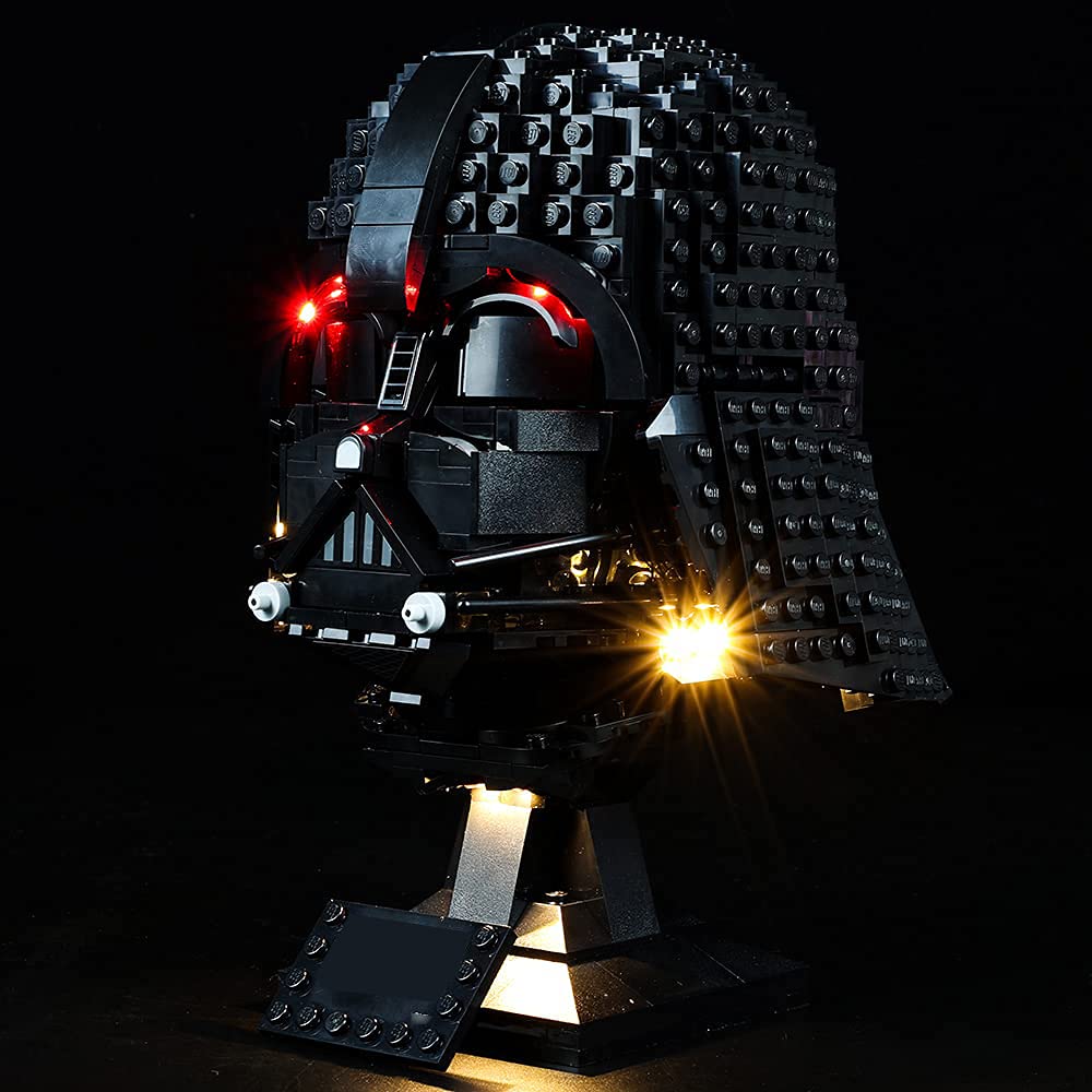 Kyglaring Led Light Set Compatible with Lego Star Wars Darth Vader 75304 Light kit for Helmet Building Blocks - The Bricks Model not Included (standard version)
