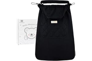 BEBEAR Bebamour Baby Carrier Winter Cover Universal Hoodie All Season Carrier Cover for Baby Carrier (A Black)