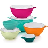 Tupperware Thatsa Bowl Collection 6 Bowl Food Storage Container Set in Fauna, Dishwasher Safe and BPA Free (6 Bowls, 6 lids)