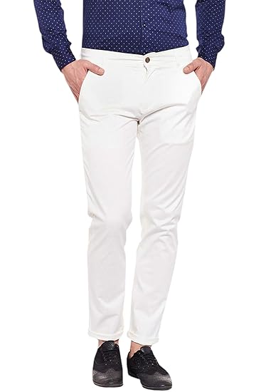 white chinos skinny