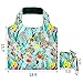 Foldable Reusable Grocery Bags for Shopping with Top Zipper Recycle Folding Tote for Travel Beach Shopper Women Reusable Shopping Bags Washable Waterproof Lightweight Sturdy Foldable Fashion Bag