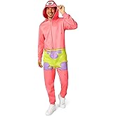 Opposuits Adult Spongebob Onesie - Nickelodeon One-piece Pajamas - Loose Fit - Including Pockets - Yellow