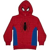 Marvel Superheroes Boys Zip-Up Fashion Hoodie for Kids, Boys Spider-Man & Avengers Cosplay Hooded Sweatshirt for Kids