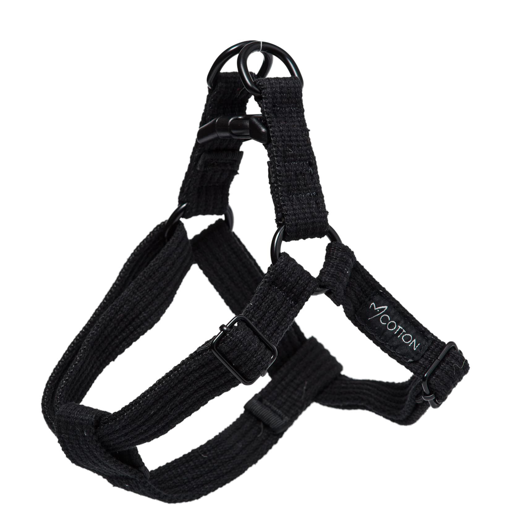 Gorpets Gor Cotton Dog Harness Small Black 20-35 cm x 1.5 cm