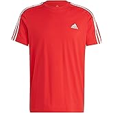 adidas Men's Essentials 3-Stripes Short Sleeve Crew Neck T-Shirt