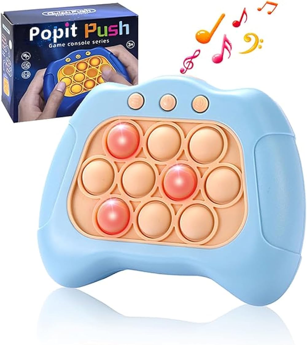 Jastown Quick Push Bubbles Game Console - Light Up Puzzle Pop Sensory Toy