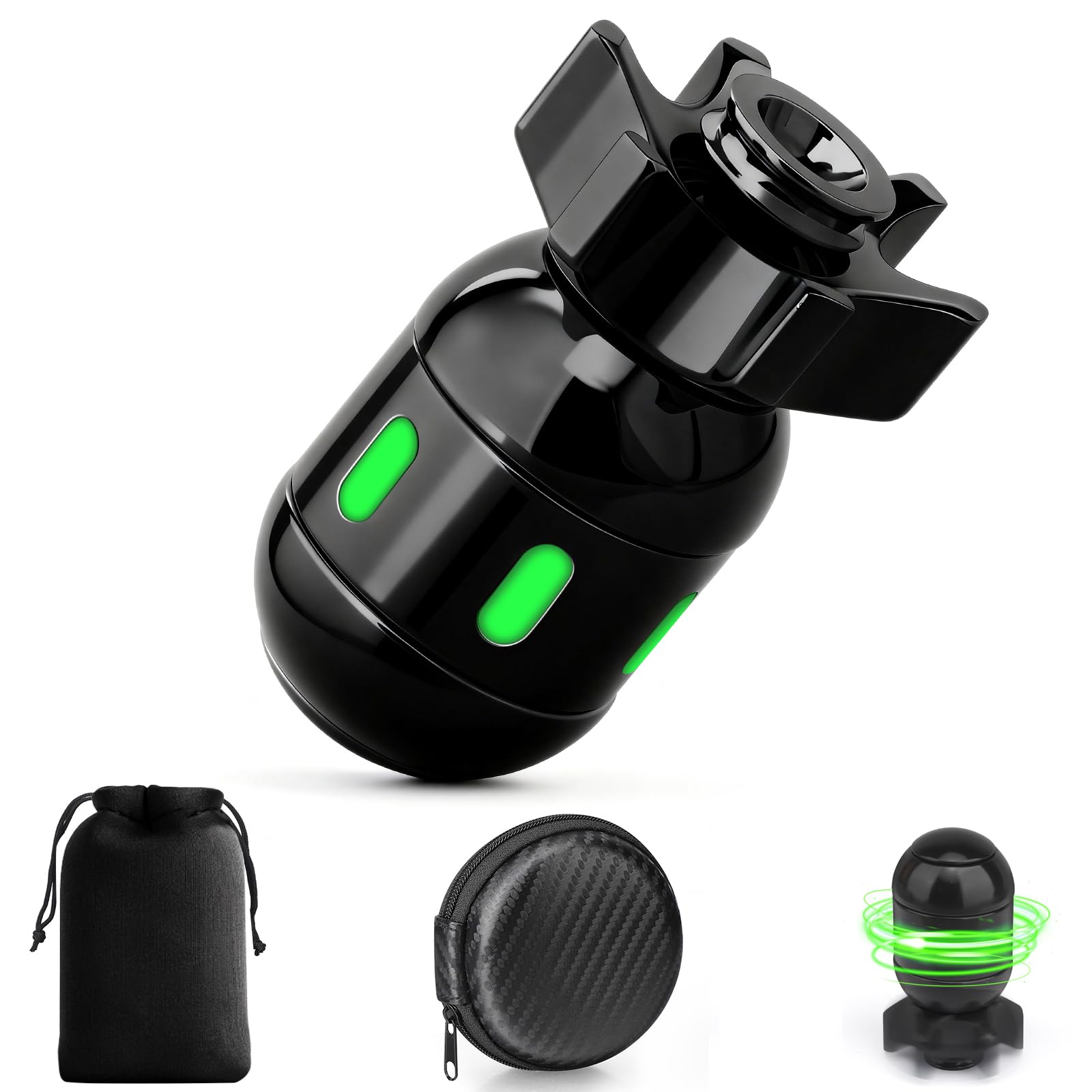 Dilabnda Atomic Bomb Metal Fidget Spinner Toy for Adults Kids, Cool Fidget Hand Finger Spinner Cube Toy, Sensory Fingears Spinning Toys Gifts (Black)