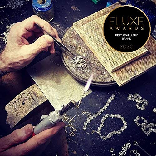 FOLD-Necklace-Medium-in-Lava-and-925-Sterling-Silver-necklace-handcrafted-in-Iceland-from-silver-and-lava