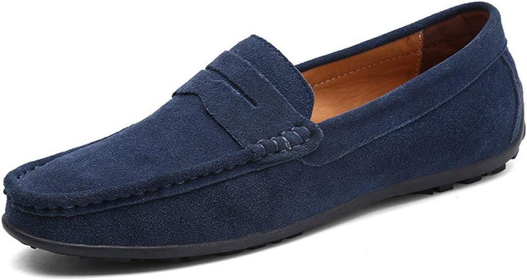 Threeflower Luxury Casual Shoes Men Suede Leather Moccasins Loafers Slip On Men Shoes Plus Size Skor