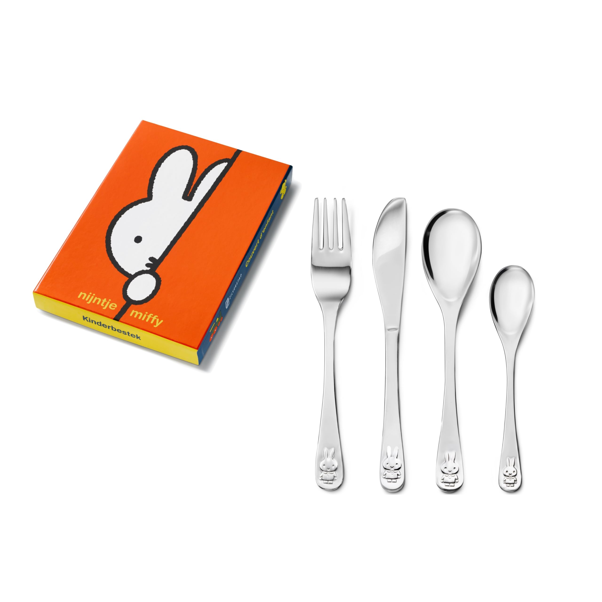 Zilverstad Children's Cutlery Miffy, Silver, 4-Piece